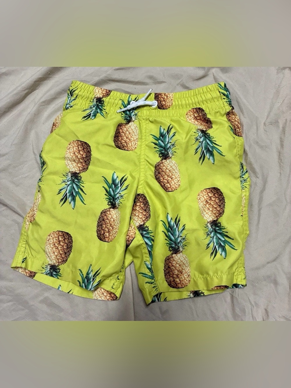 Old Navy Boys Pineapple Swim Trunks Size Small